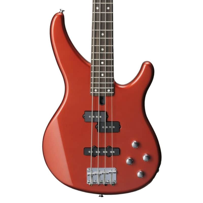 Yamaha TRBX204 Bass Guitar Bright Red Metallic image 1