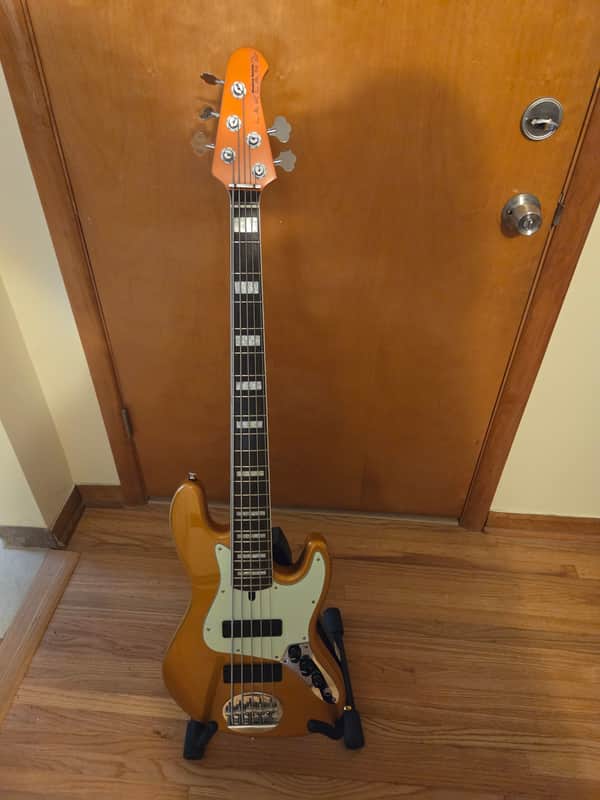 Lakland Skyline J-Sonic 5 2010's - Aztec Gold image 1