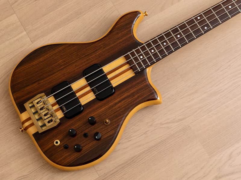 1980s Kawai FIIB 110R Neck Through Vintage Bass Guitar Rosewood w