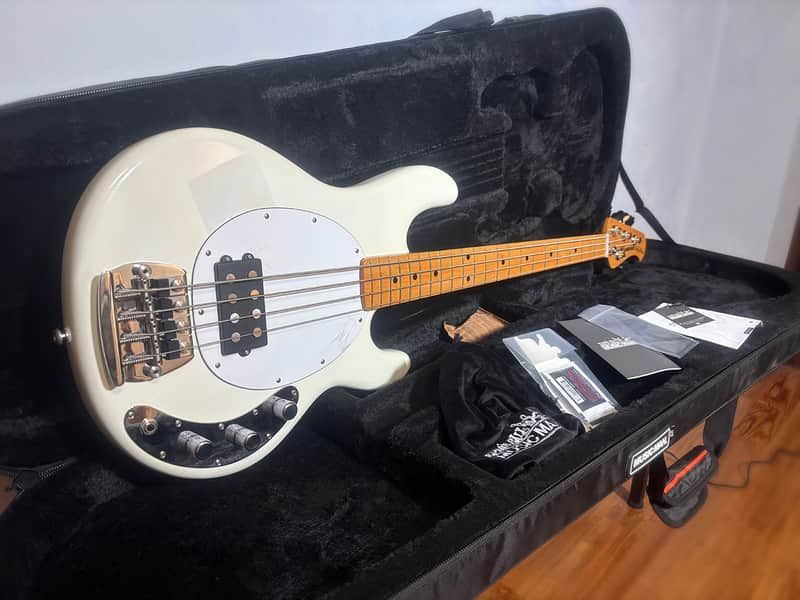 Ernie Ball Music Man Stingray Retro 70s 2024 - White - MINT image 1