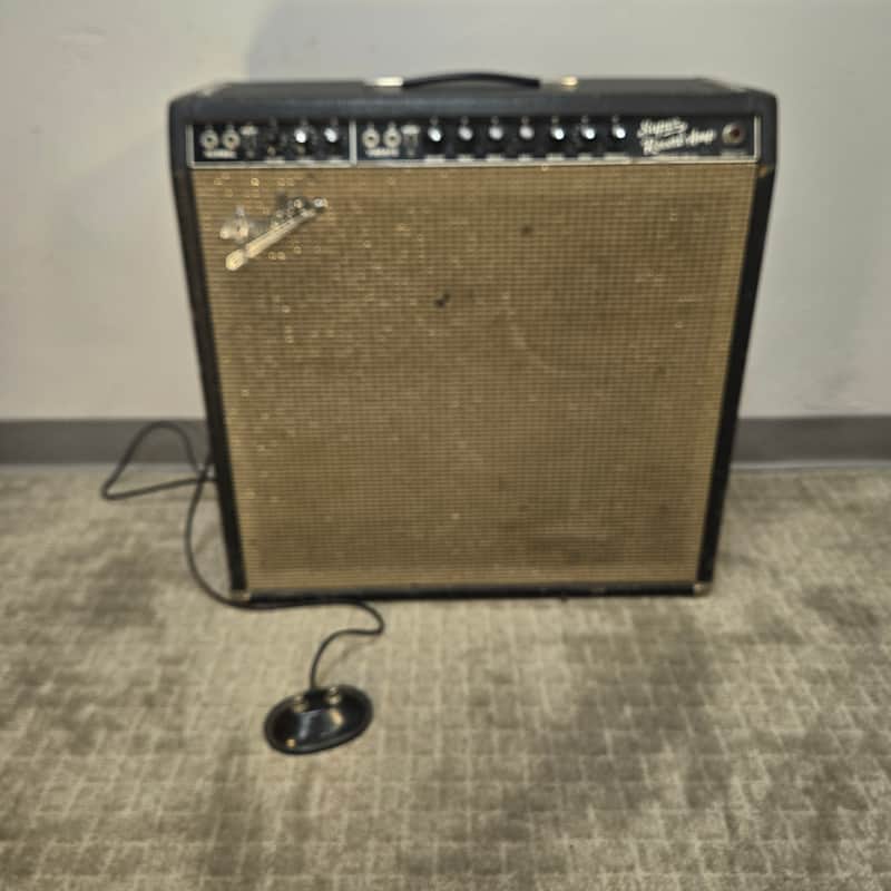 Vintage 1965 Fender Super Reverb Guitar Amp w/ Orginal Foot Switch image 1