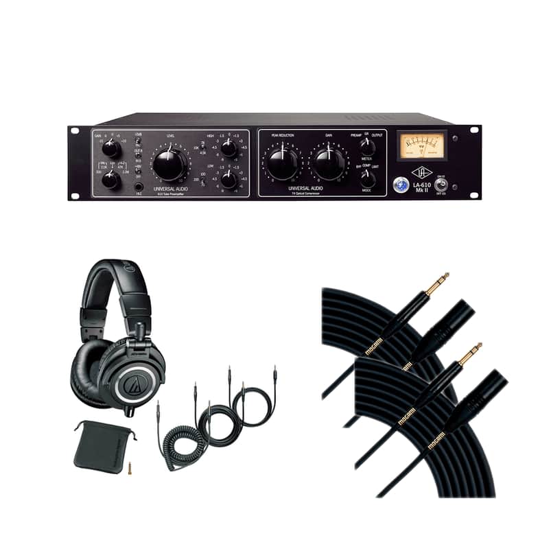 Universal Audio LA-610 MKII - Audio-Technica ATH M50X - Mogami Gold TRSXLRM-10 (2) imagen 1