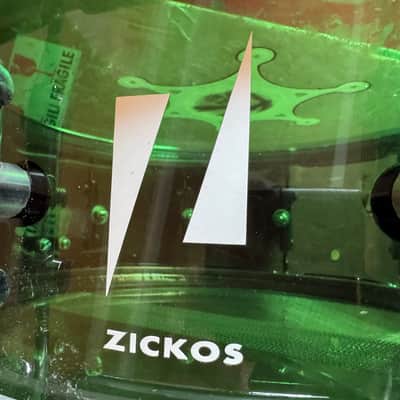 Rikki Rockett's Poison "Crack A Smile", Ludwig Green Vistalite 5-Piece Set 22", 16", 13", 12" with 5.5x14" Zickos Snare image 19