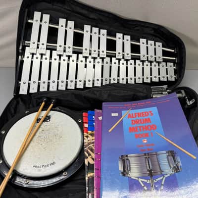 Kaman CB700 Xylophone Percussion 30 Key Glockenspiel Case Drum Pad Complete Set image 1