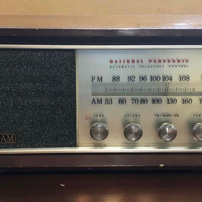 All TUBE Vintage Panasonic RE 784 AM FM Tube Radio JAPAN Works - restore or guitar amp project image 1