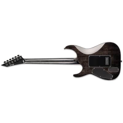 ESP LTD MH-1000 Guitar w/Evertune Bridge - See Thru Black image 5