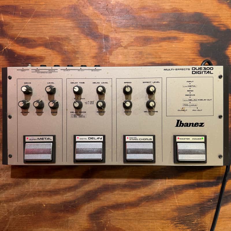 Ibanez DUE300 Delay Chorus Overdrive Multi Effect Silver image 1