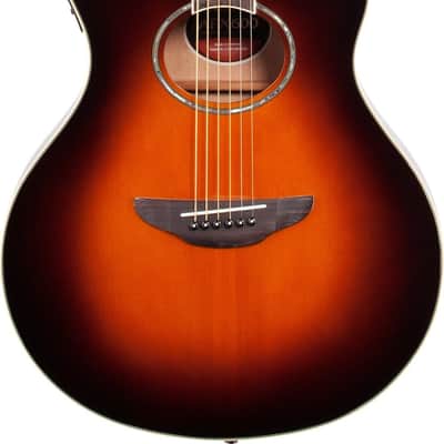 Yamaha APX600 Thinline Acoustic-Electric Guitar, Spruce Top, Old Violin Sunburst image 2