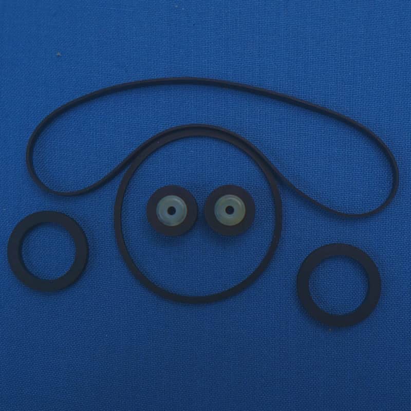 Tascam / Teac 202 MK3 / MKiii Dual Cassette Deck - Pinch Roller, Belt & Idler Tire Replacement Kit image 1