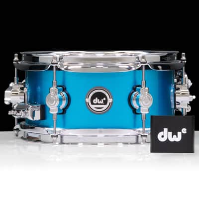 DWe Side Snare Bundle, Laser Blue Metallic Lacquer, 5x10" image 1
