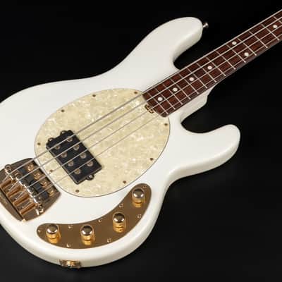 2012 Ernie Ball Music Man PDN Classic StingRay 4 - Gilded White | USA Limited Edition 1 / 200 Bass 4-String Matching Headstock & Neck Gold Hardware Active / Passive | OHSC image 6