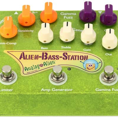 Analog Alien Bass Station Compressor Amp Fuzz Bass Guitar Multi-Effect Pedal image 2