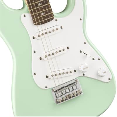 Fender Squier 3/4-Size Kids Mini Strat Electric Guitar - Surf Green w/ Amplifier image 4