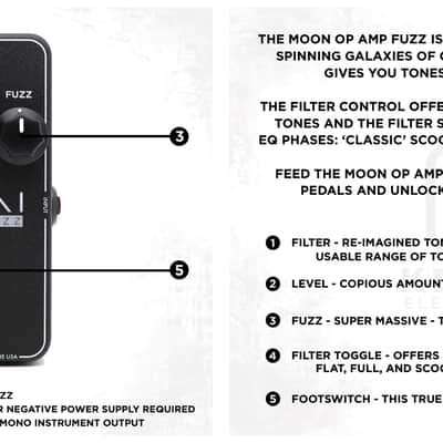 Keeley Moon Op Amp Fuzz Pedal FREE MEDIUM MONK T SHIRT INCLUDED!! image 9