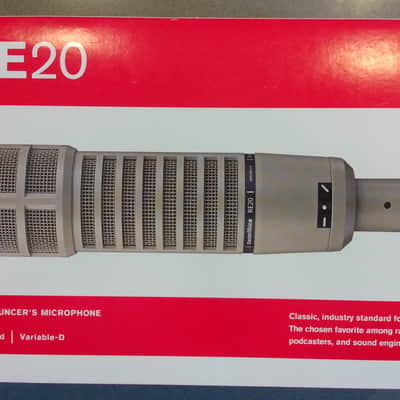 Electro-Voice RE20 Cardioid Dynamic Microphone 1968 - Present - Gray