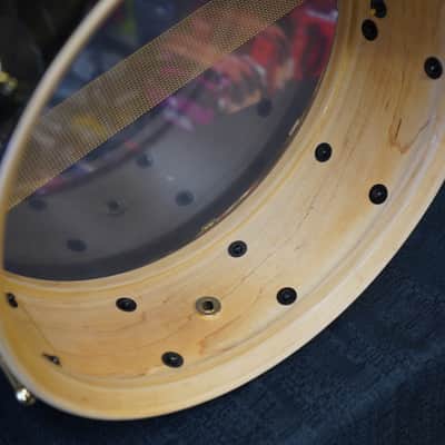Pearl/Japan M-1946 50th Anniversary 5.5x14" Maple Snare Drum - Blackmist Lacquer image 18