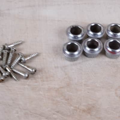 Greco Tuners from Super Sounds SE380 1979 1970s 1980s Chrome Set of 6 in Line with Bushings and Screws Vintage Japan MIJ image 8