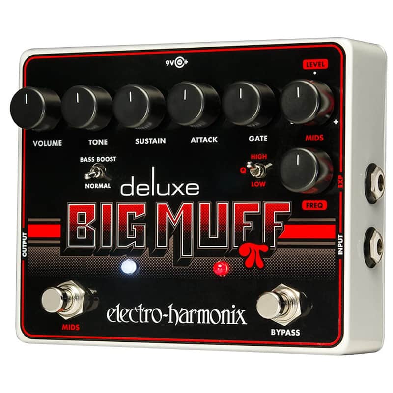 NEW Electro-Harmonix Deluxe Big Muff Pi Distortion / Sustainer - Black / Red, In Stock and Ships Fast!! image 1