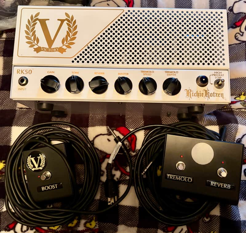 Victory Amps RK50 Richie Kotzen Signature Compact Series 50-Watt Guitar Head 2010s - White/Gold image 1