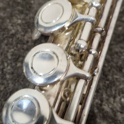 Osborne Engraved Silver Standard Nickel Flute - Elegant Design - Good w/ Hard Case image 17