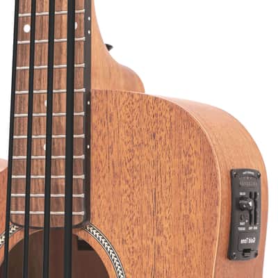 GOLD TONE MicroBass M-Bass LEFTY 4-string A/E Short-Scale Fretted BASS guitar w/ BAG new image 5
