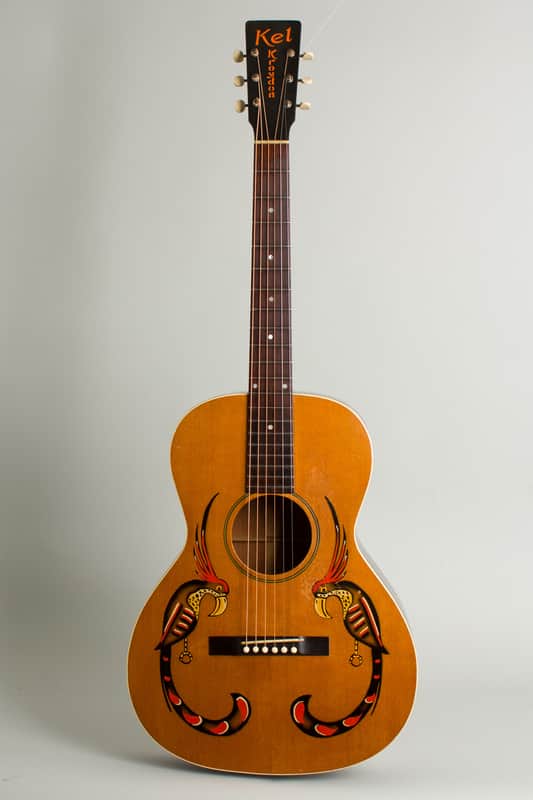 Kel Kroydon KK-1 Flat Top Acoustic Guitar, made by Gibson (1931), ser. #9806 (FON), molded plastic hard shell case. image 1