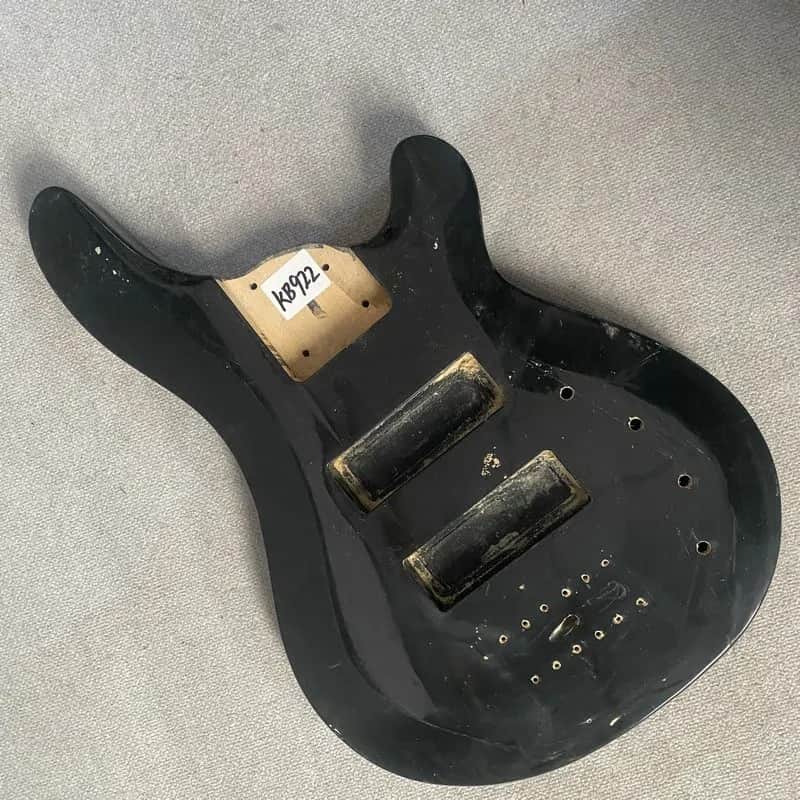 Black 5/6 String Bass Basswood Body DIY Project image 1