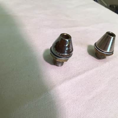 Ludwig Partial Baseball Bat Muffler parts TWO ….1950s-1960s - Chrome image 1