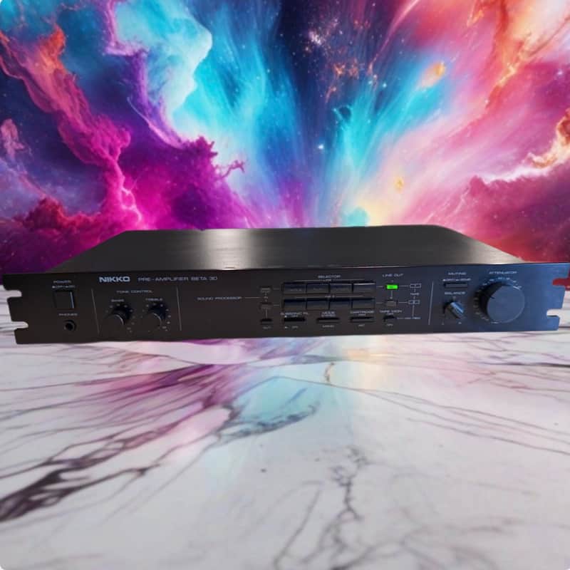 Nikko Beta 30 Stereo Preamplifier Japan FRESH Service V Rare Red Faceplate 🔥🎶 image 1