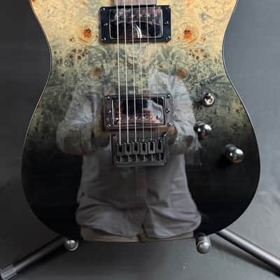 Schecter PT Standard Electric Guitar Black Fade Burst Burl Finish image 2