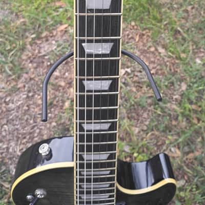 Epiphone Les Paul Standard Plus Top PRO 2017 Translucent Black Burst AAA Flame Top Schecter Apocalypse HH image 4
