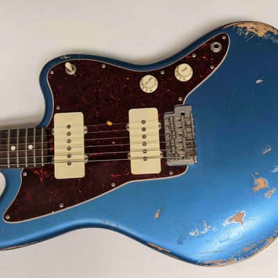 Fender American Performer Jazzmaster - Rosewood Fretboard - 2019 - Satin Lake Placid Blue - Relic - image 2