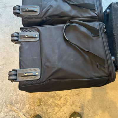 A Pair Of Roland BA 330 Portable Amplifiers - Black, Each includes a Roland Roller case. image 6