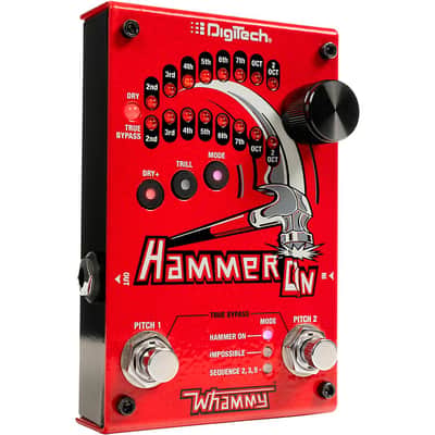 DigiTech HammerOn Pitch Octave Effects Pedal Regular Red image 2