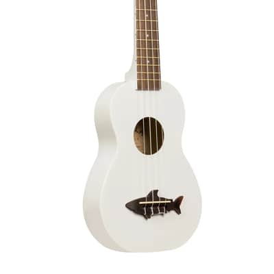 Makala Soprano Shark Series Ukulele, White image 2