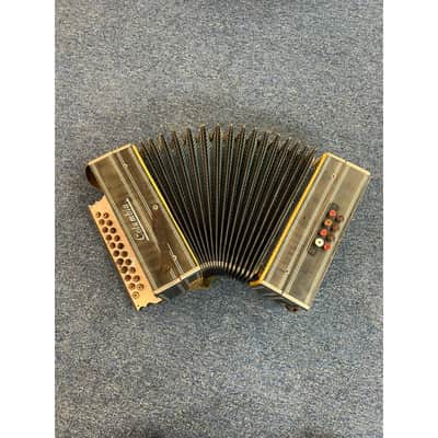 Columbia Button Accordion Antique Vintage image 8