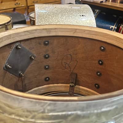 Ludwig 9x13Transition Badge tom 1958 - White marine pearl image 18
