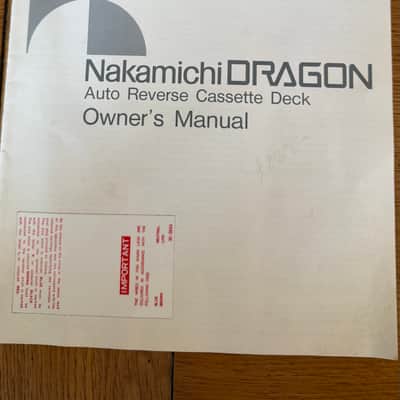 Immagine Nakamichi Dragon - Black - MINT + Extras - 15
