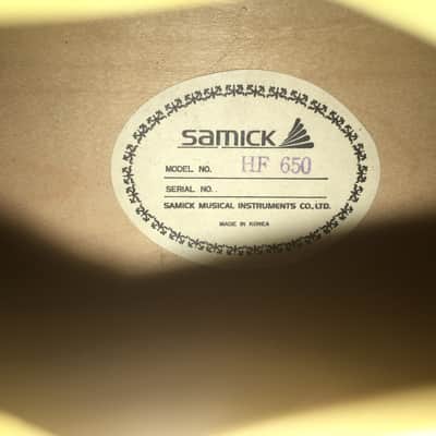 Samick HF650 Artist Series Hollow Body w/Case 2 Color Sunburst image 6