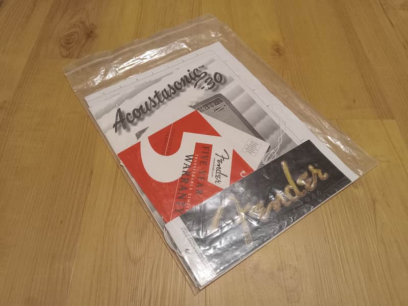 Early 2000's Fender Acoustasonic 30 Amplifier Owners Manual/Schematic Packet! image 1