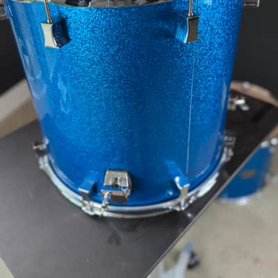 Pork Pie Custom 5-Piece Shell Pack (US Made) — Blue Sparkle Mid 2000’s - Blue Sparkle image 12
