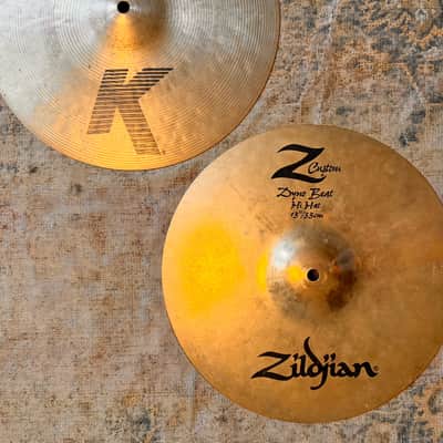 ULTRA CRISP Zildjian K/Z COMBO 13" Hihats 890 1438 g SEMI DRY! Discontinued??? image 4