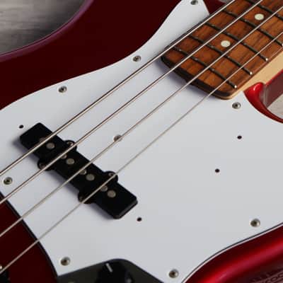 2002 Fender Japan Jazz Bass Standard (Candy Apple Red) image 5