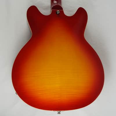 Hagstrom Viking Deluxe - Cherry Sunburst image 7