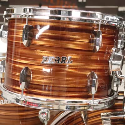 Pearl Tiger Eye Pearl 4pc Drum Kit Set 22/16/13/12" Vintage 1970's MIJ image 6