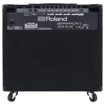 Mint Roland KC-600 4-Channel Stereo Mixing Keyboard Amplifier Bundle with 25ft Pig Hog 9.2mm Speaker Cable & Polishing Cloth â€“ 200-Watt Power, 15" Woofer, Versatile Inputs, Stage-Ready Performance image 3