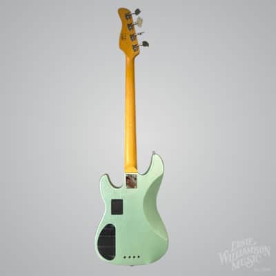 Sire Marcus Miller P6-4 String Bass Guitar, Maple Fingerboard, Surf Green Metallic image 6