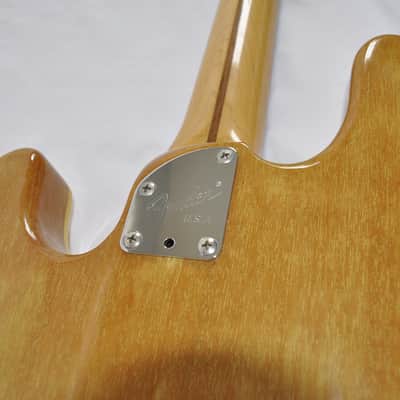 Fender PBAC-100 FL Electric-Acoustic Fretless Precision Bass MIJ 1992 - 1994 - Vintage Natural image 8