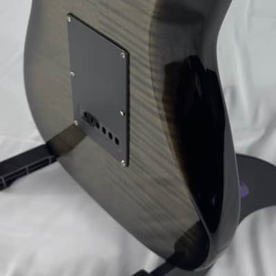 Unbranded Strat Style Electric Guitar Body - Grey / Green Flame Maple image 16