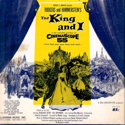The King and I Vintage Musical 1951 Easy-to-Play Piano Arrangement Sheet Music, Rodgers Hammerstein, Margaret Landon, Gertrude Lawrence, Yul Brinner Deborah Kerr Vocal 2nd image 2
